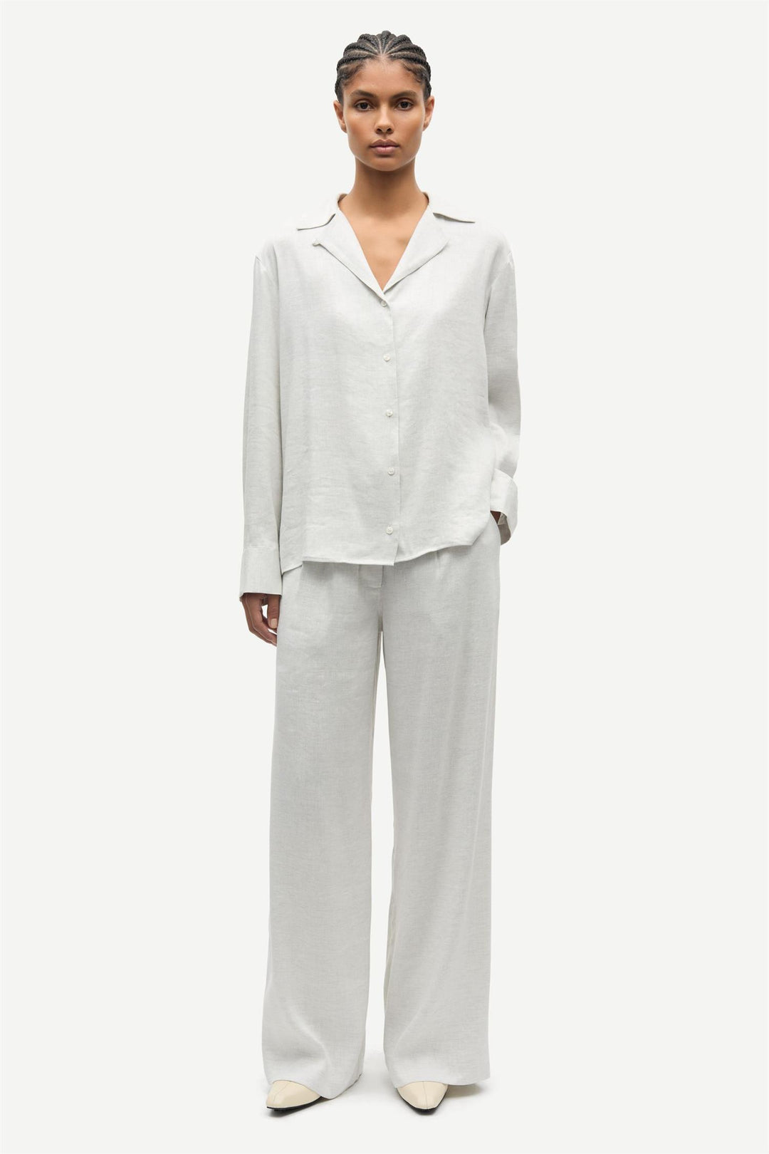 Saiben Shirt 15931  Light Grey Mel.