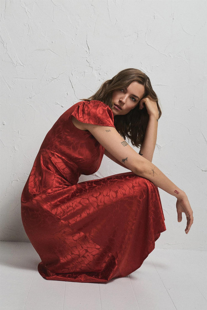 ADDISON JACQUARD  Red