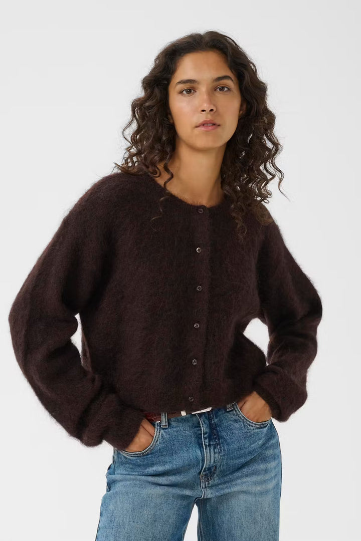 Debbie Cardigan Noos  Ganache Melange