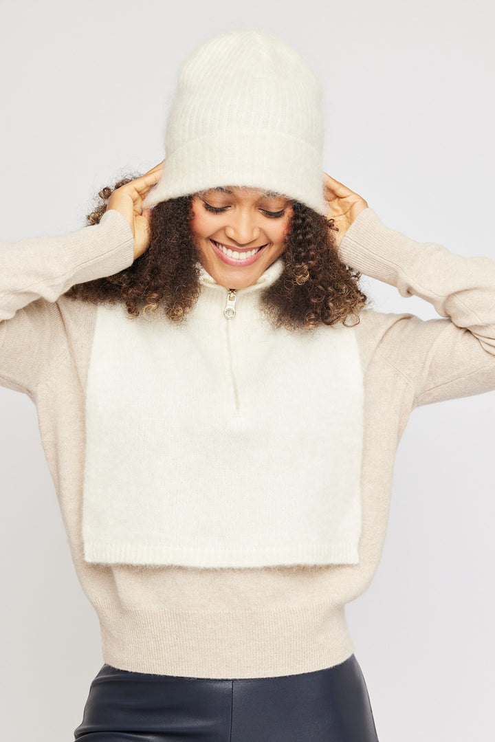 Belinda chunky high neck  Bright White
