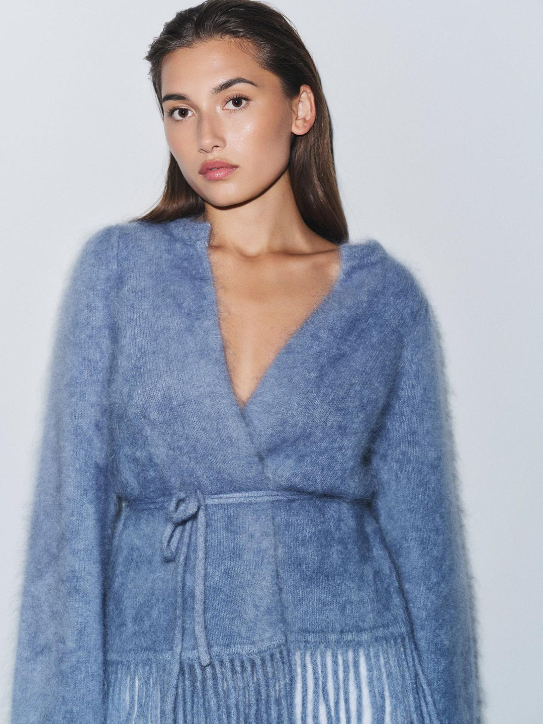 Fidele Chunky Cardigan  Denim Blue