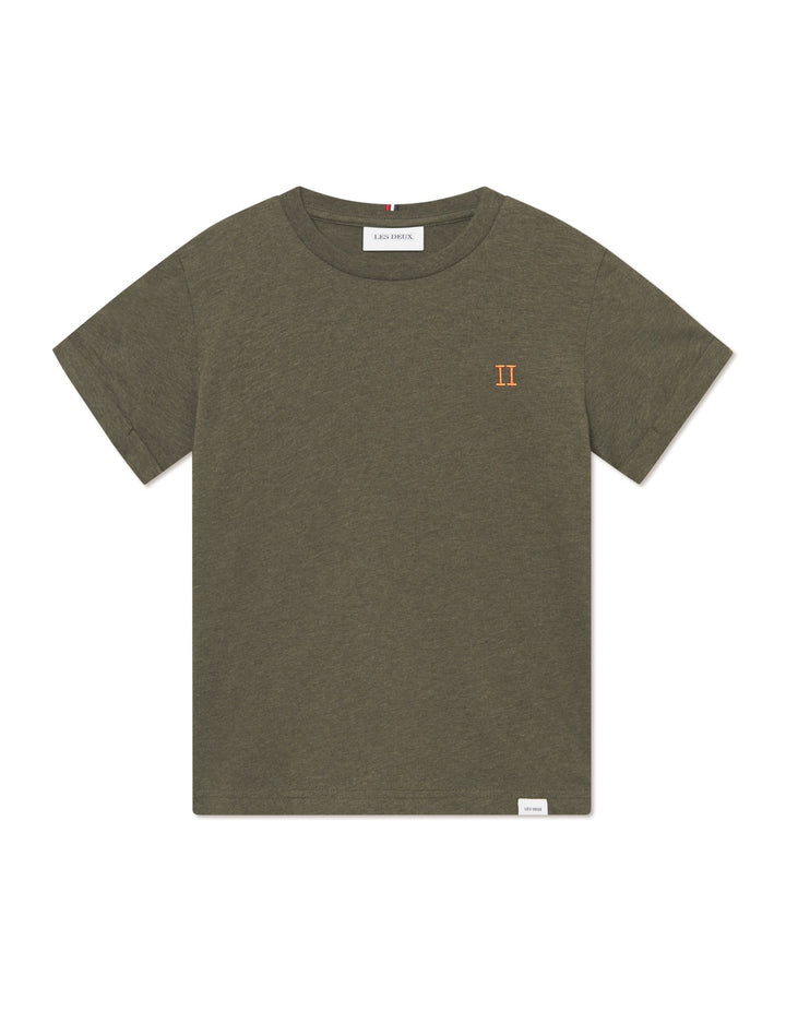 Nørregaard T-Shirt Kids  Forest Green/Orange