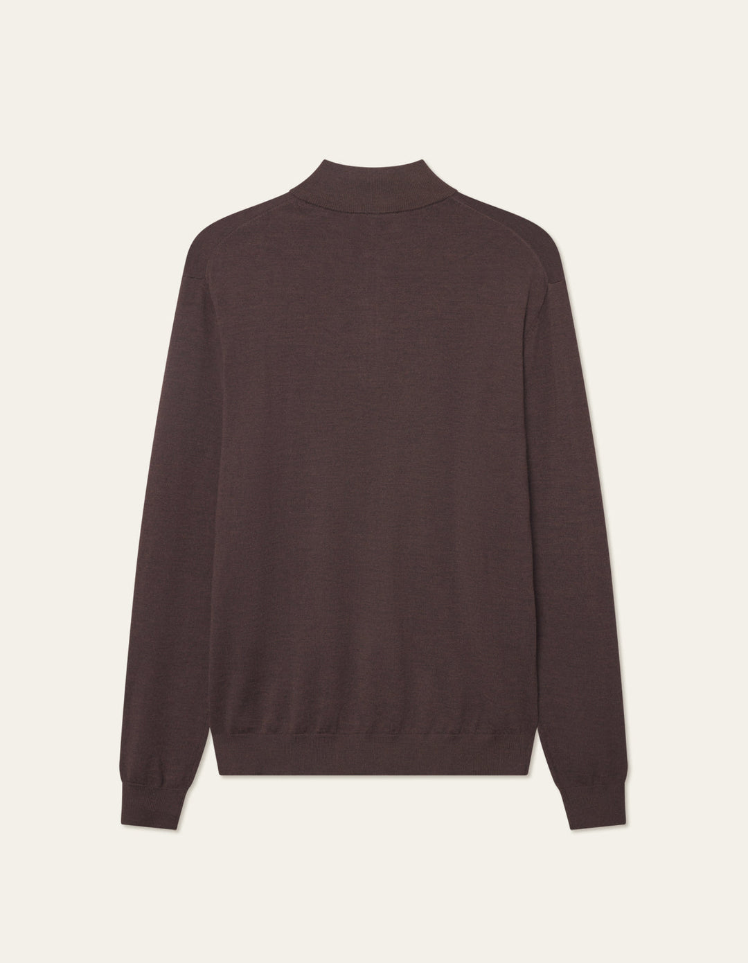 Greyson Half-Zip Merino Knit  Brown