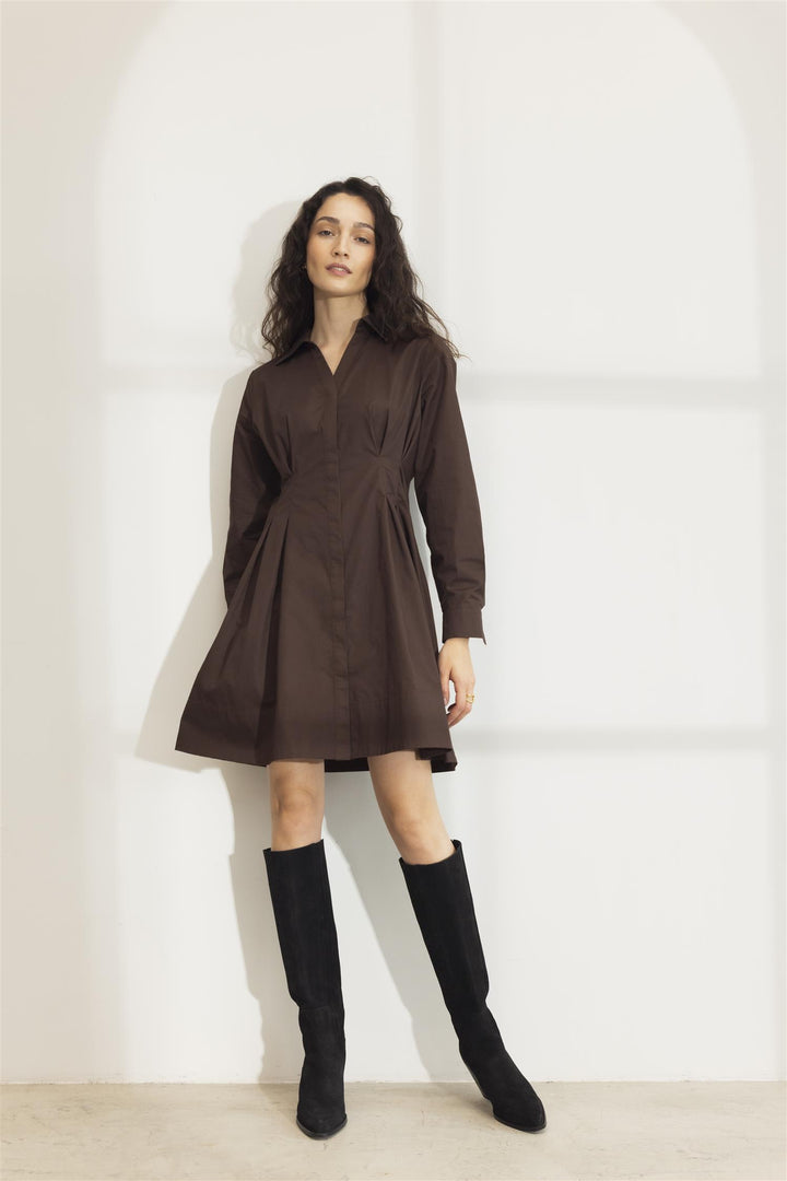 Emira Dress  Brown