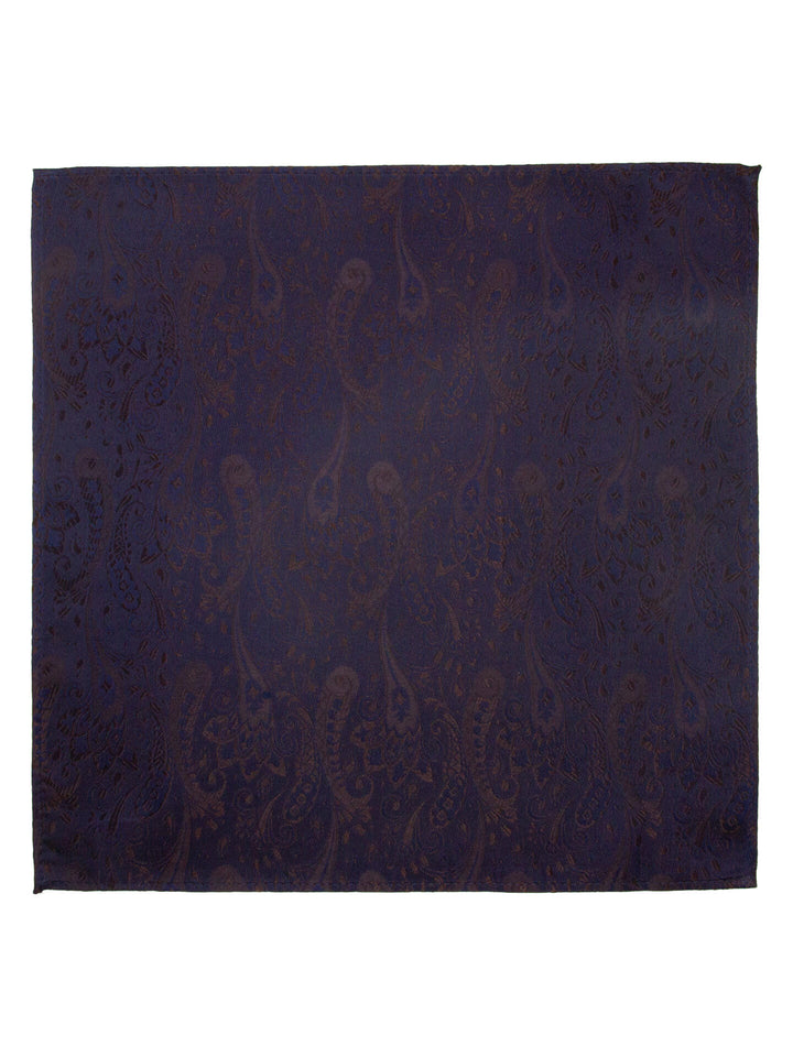 Santi silkeslips+lommetørkle paisley  Coffee