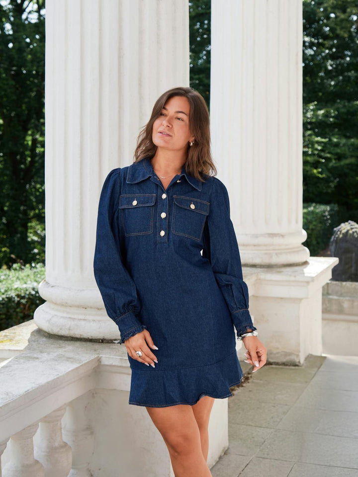 Nikko Denim Dress  Blue