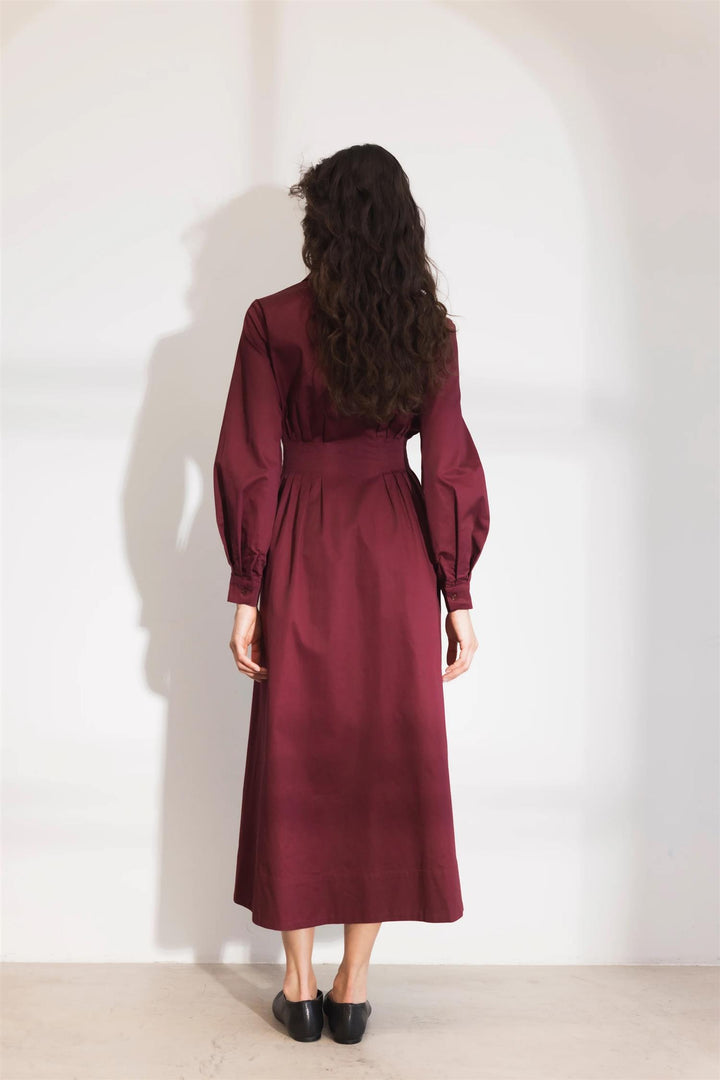 Noelle Dress Dark Red