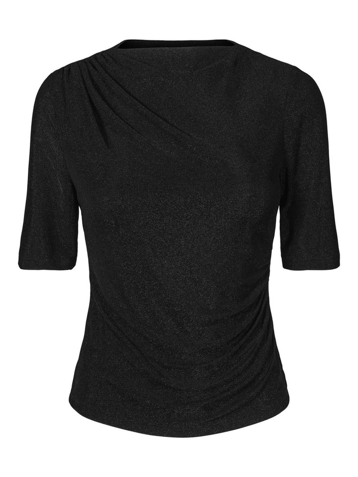 Anikka Top  Shimmery Black