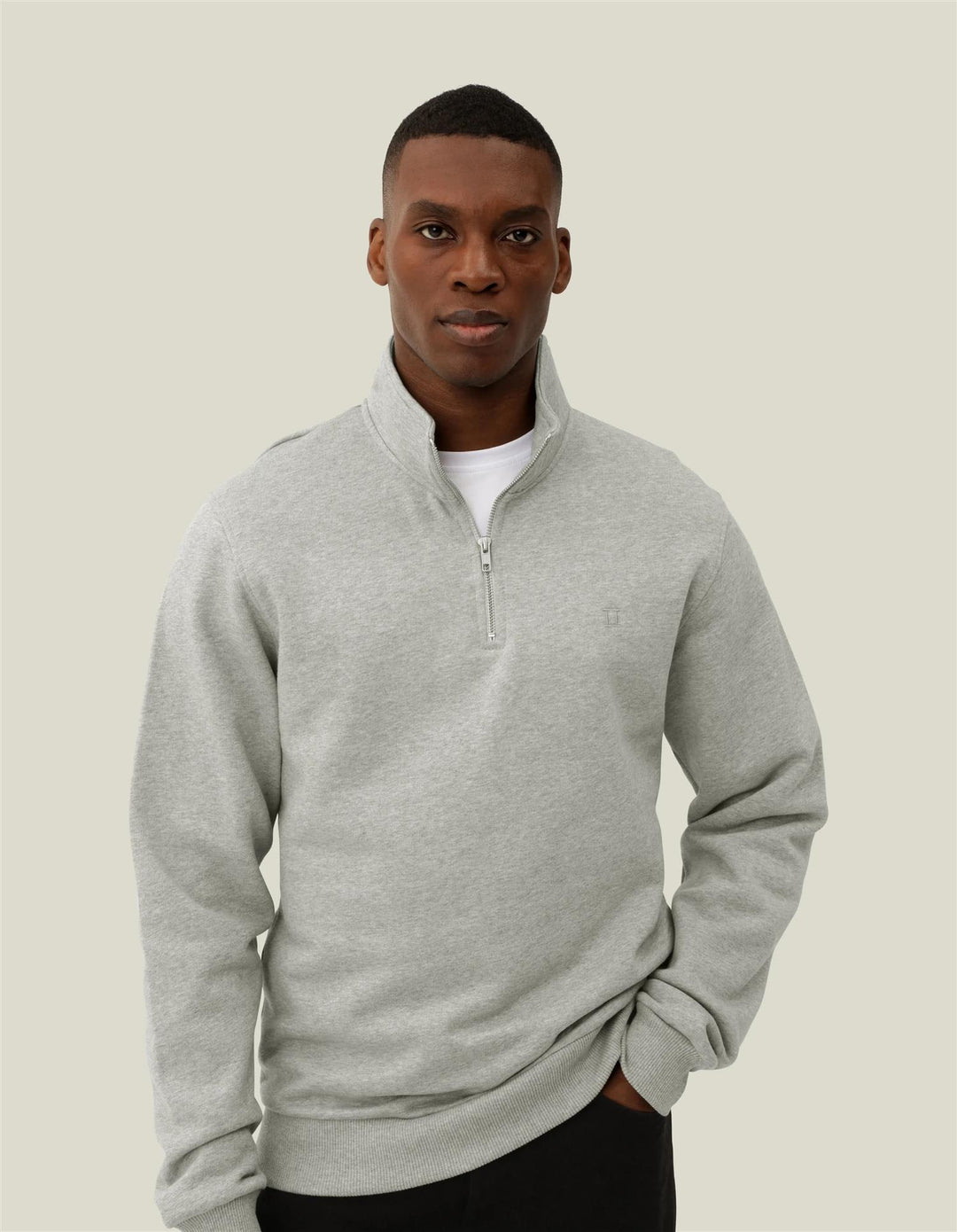 Core Tonal Hoodie  Grey Melange