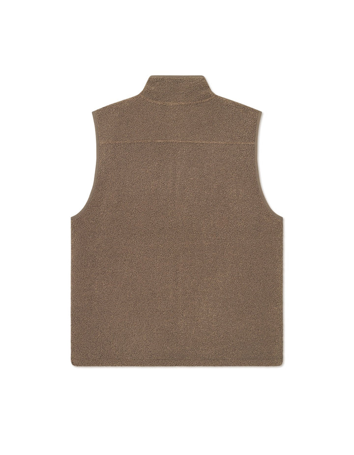 Creed Teddy Vest  Teak