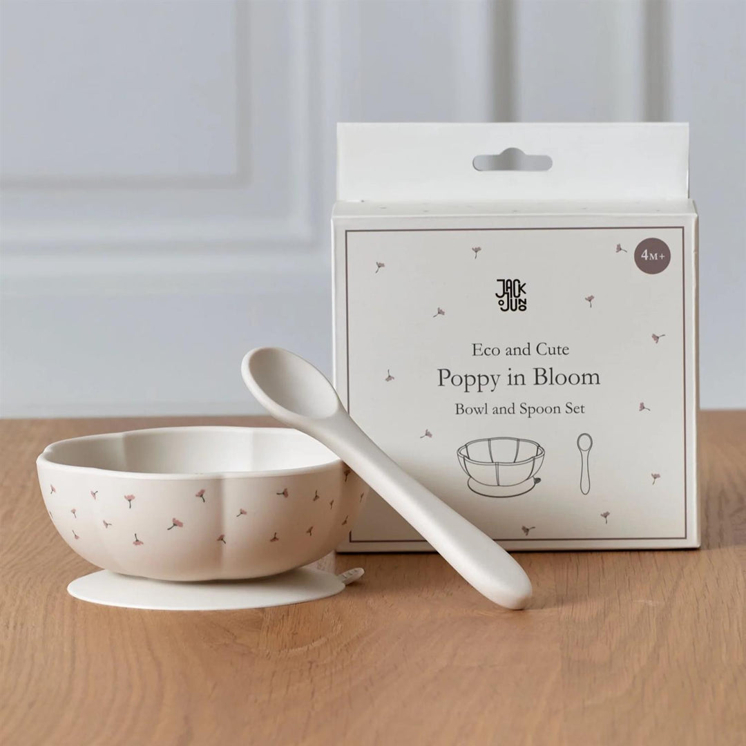Poppy in Bloom - Bowl & Spoon Set  Poppy Print