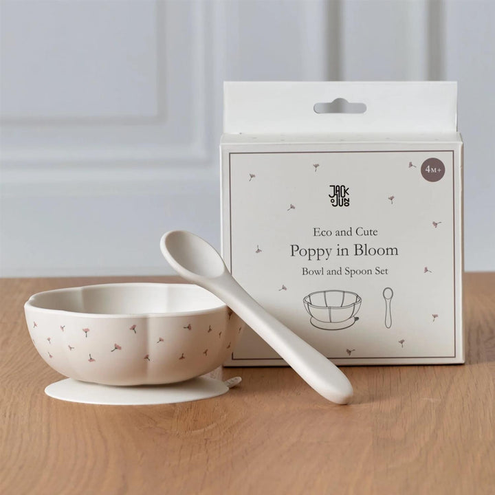 Poppy in Bloom - Bowl & Spoon Set  Poppy Print