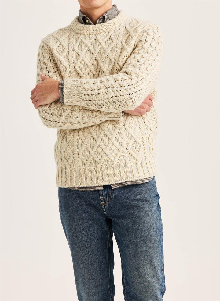 Ramsey Cable Oneck  Off White