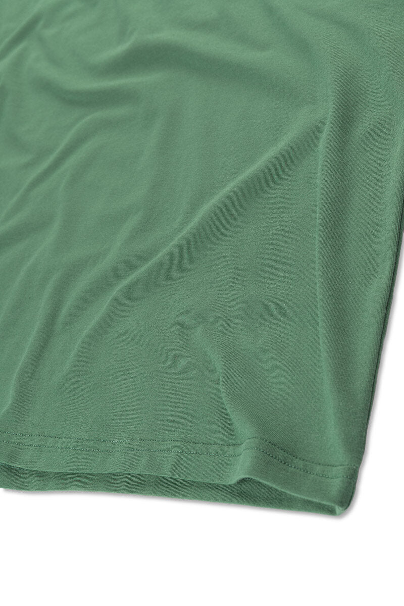 BAMBOO/COTTON TEE CREW  Earth Green