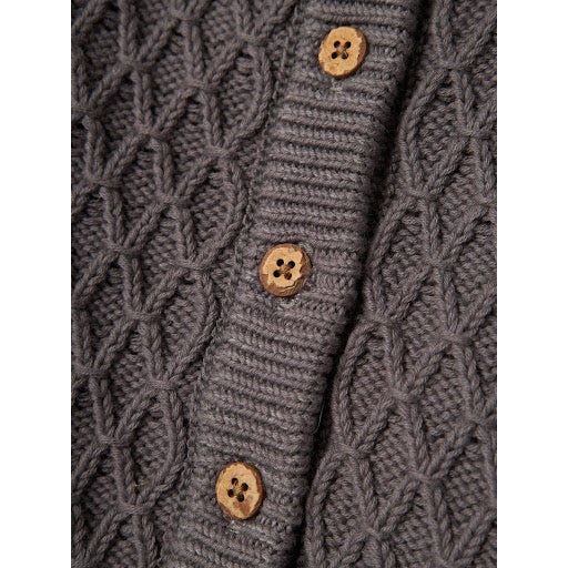 TOBIE LS KNIT CARD  Pewter