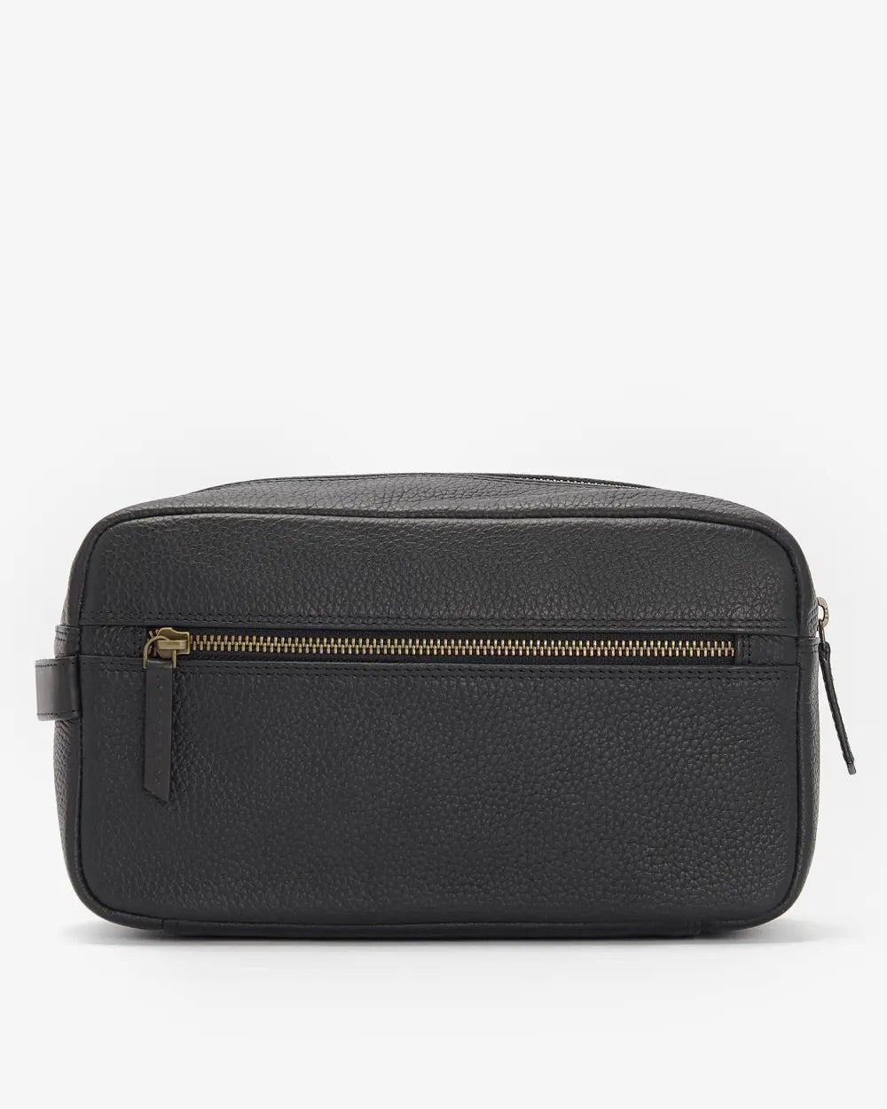 Barbour High Leather Washbag  Black