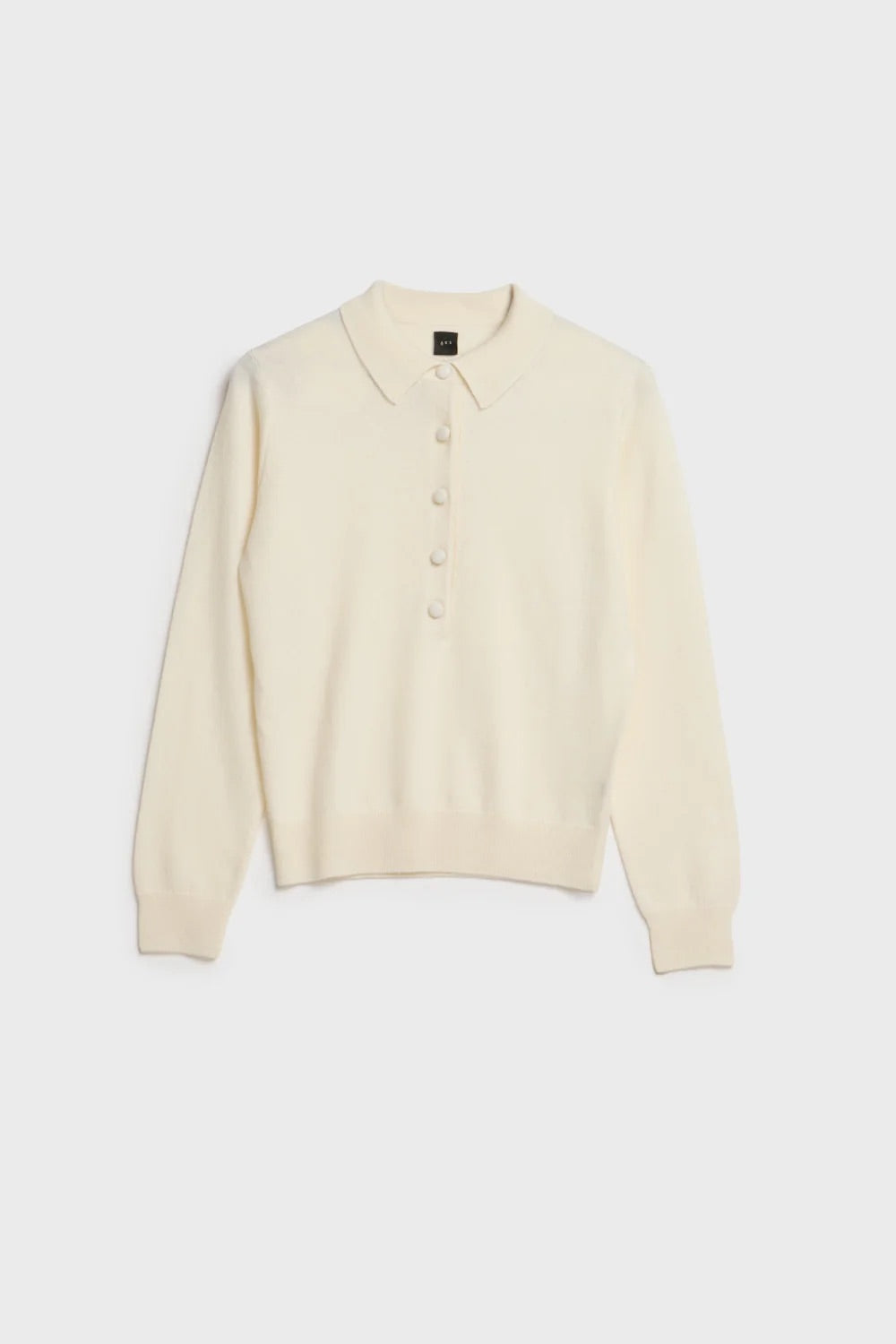 Elida cashmere polo  Eggshell