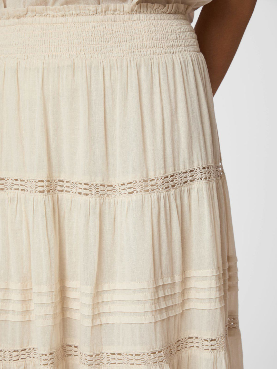 Felicia S Voile Skirt  Ivory