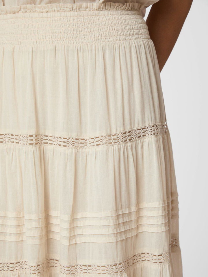 Felicia S Voile Skirt  Ivory