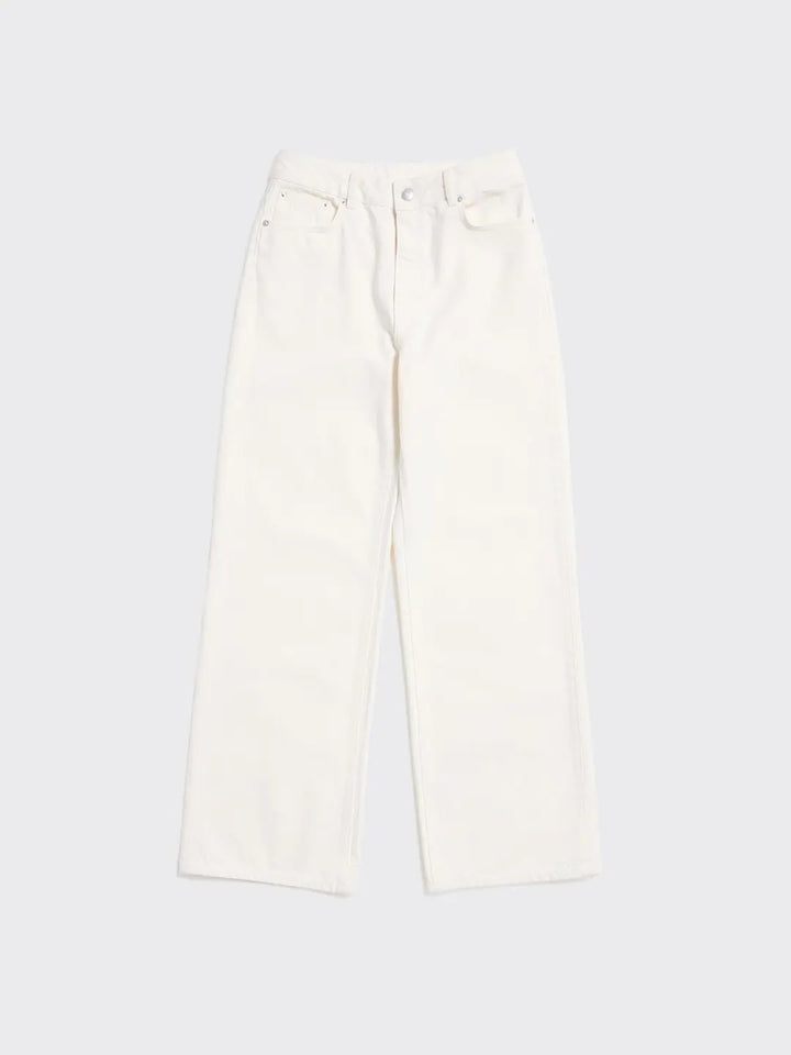 W Wide Jeans  Ecru