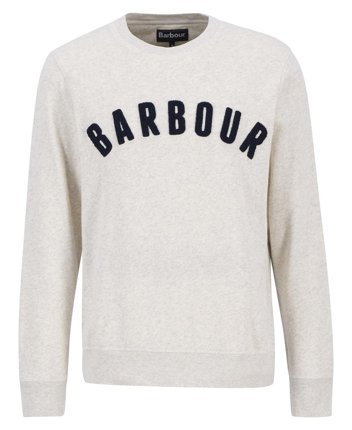 Prep logo crew neck  Ecru Marl