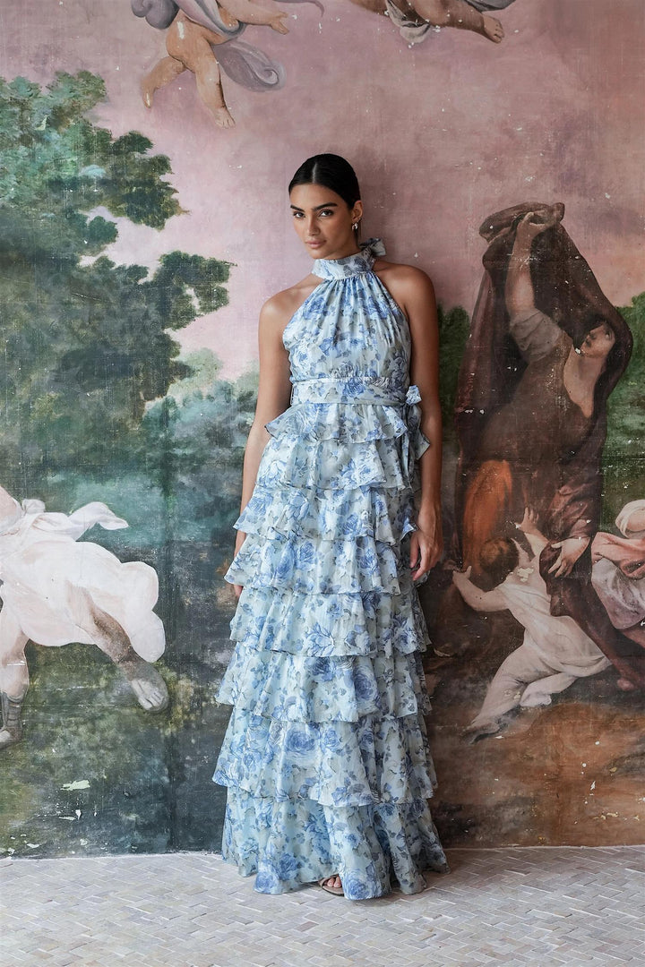 Angel maxi halterneck  Midnight Bloom