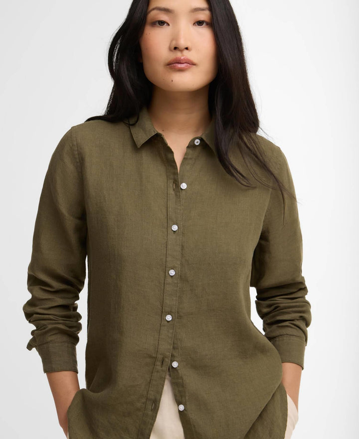 Barbour Marine Shirt  Dusky Khaki