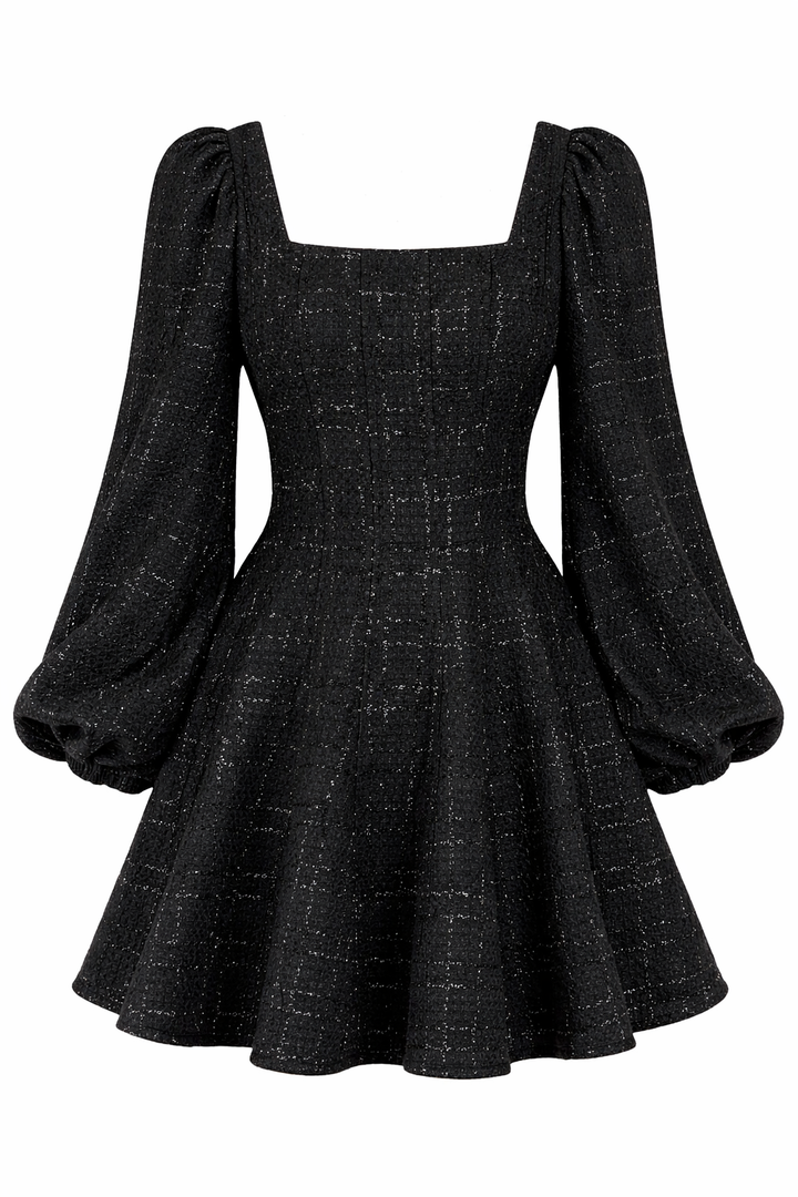 Sophie Tweed kjole  Black