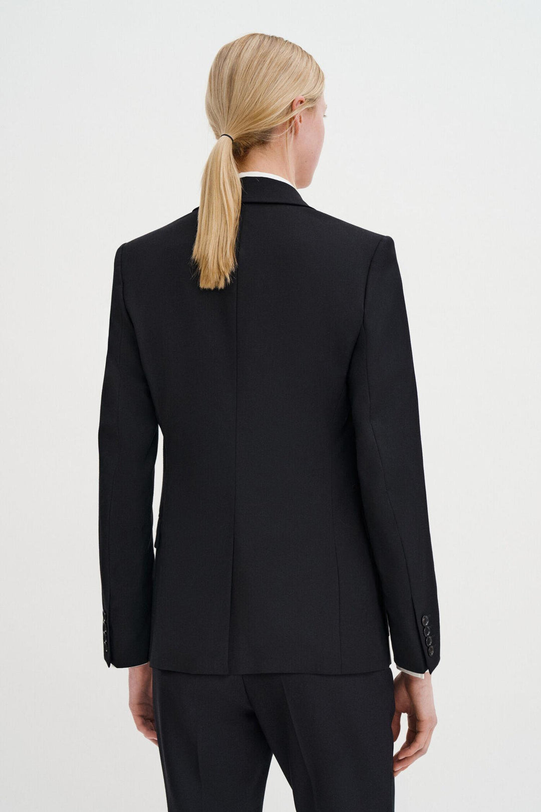 sasha cool wool blazer  Black