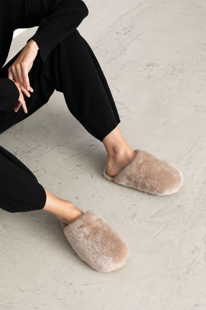 Cozy Slippers  Taupe