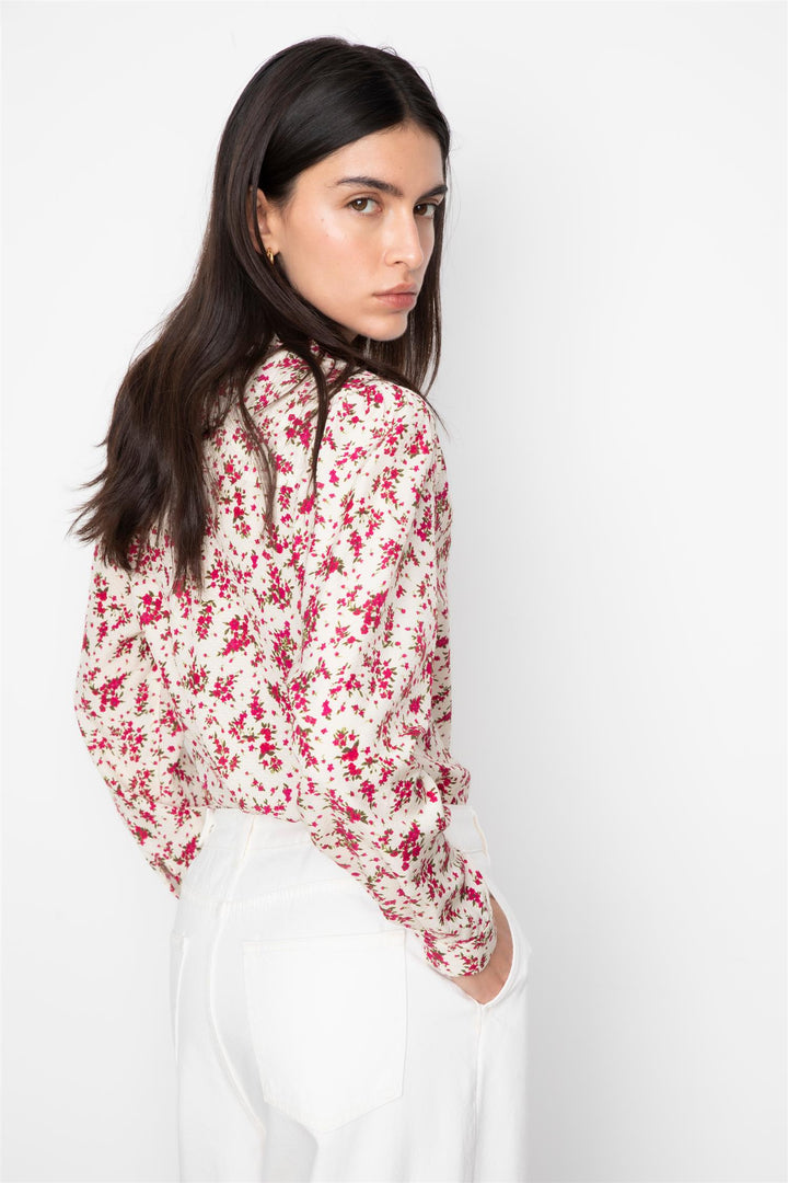 Lu Lu Blouse  Berry Print
