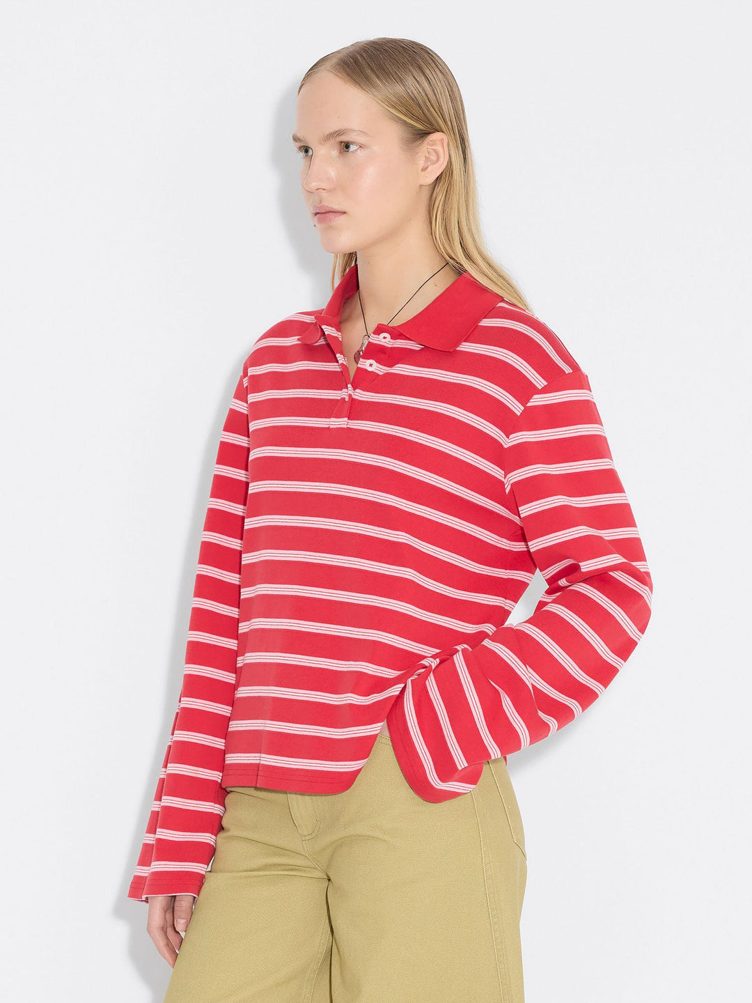 Sunny Polo  Red Stripe