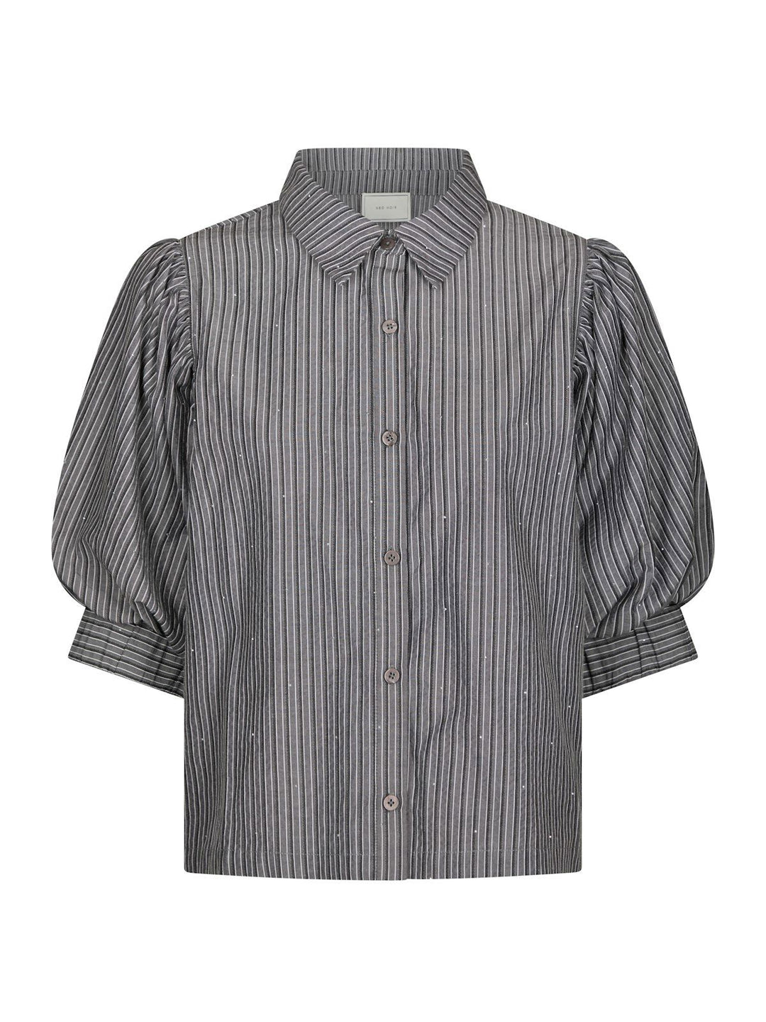 Etta Stripe B Shirt  Dark Grey