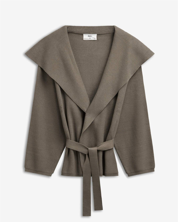 SERGE CARDIGAN  Taupe