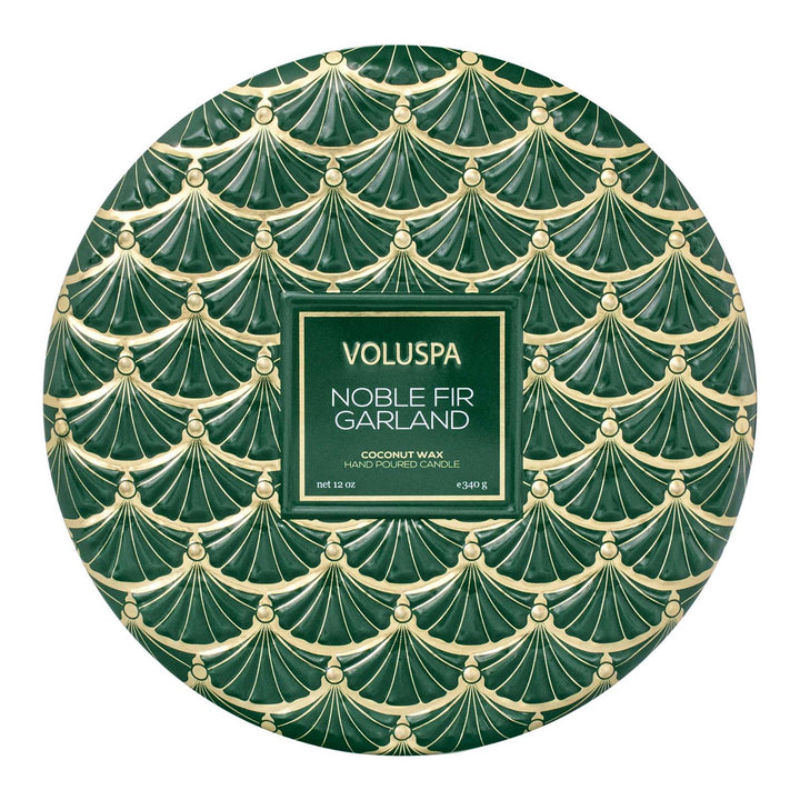 3-WICK TIN CANDLE  Noble Fir