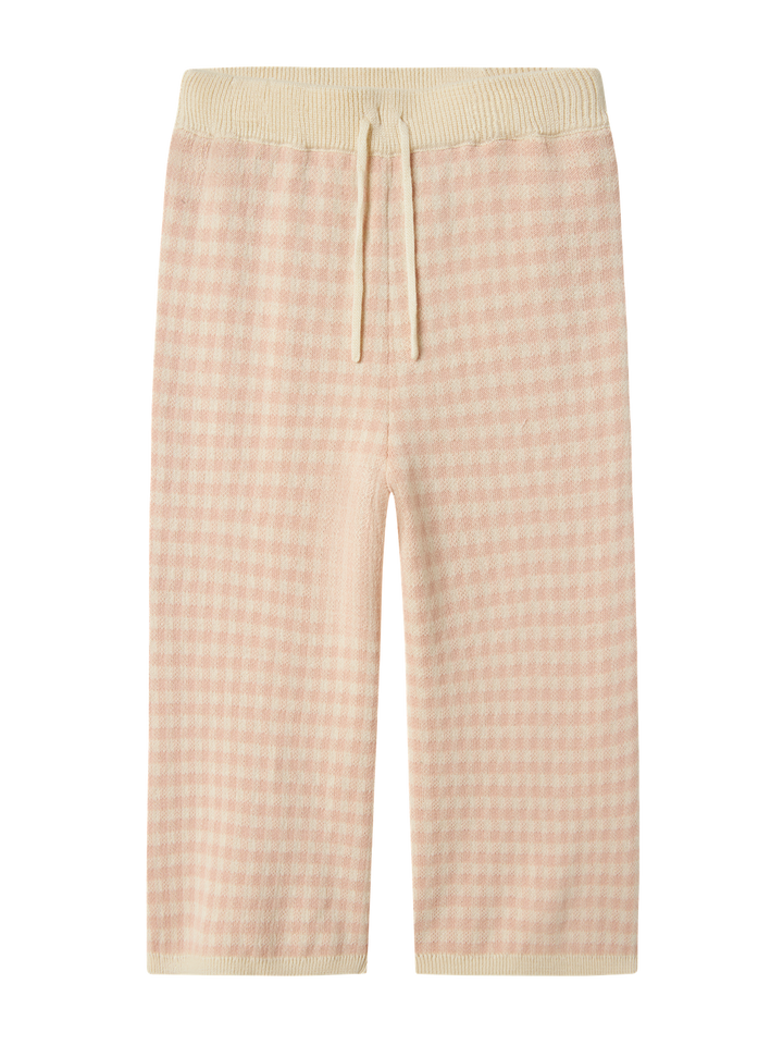 Nmfnadie Wide Knit Pant Lil  Cameo Rose
