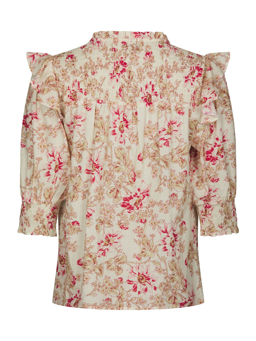 Davina Flower Rose Blouse  Rose