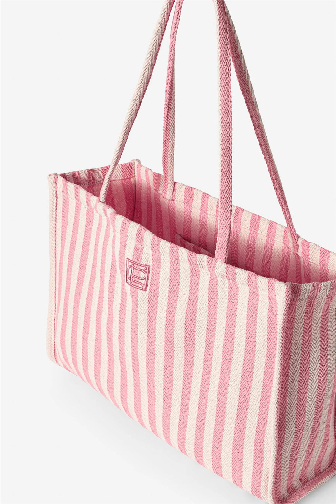 Ivy Tote Bag  Light Pink Stripe