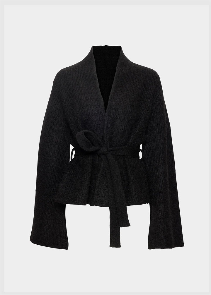 Lila Mohair Cardigan  Black