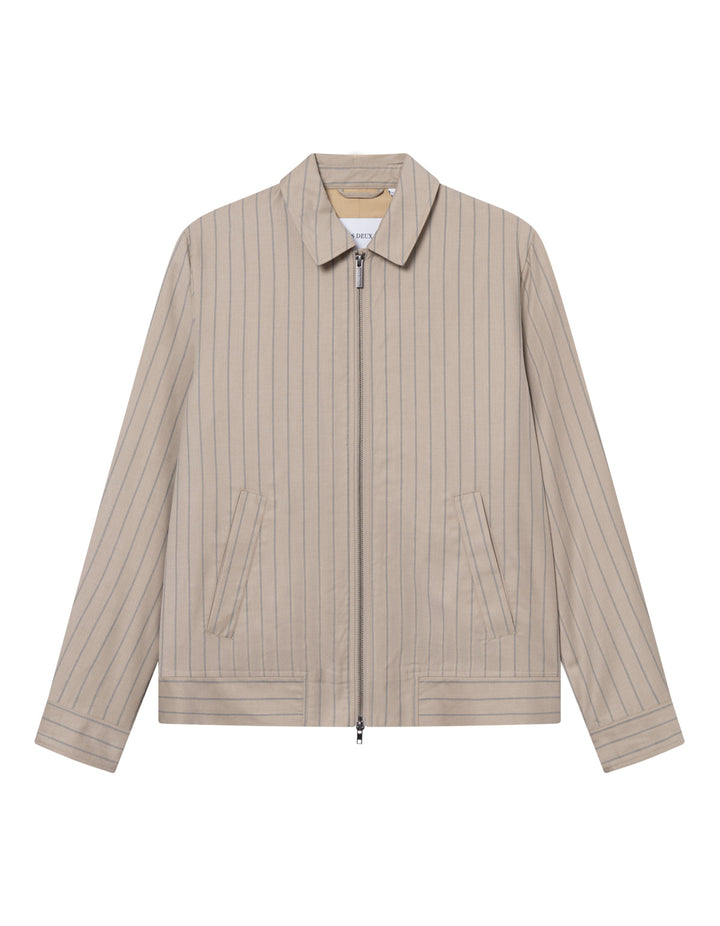 Como Pin Light Wool Coach Jacket  Dark Sand