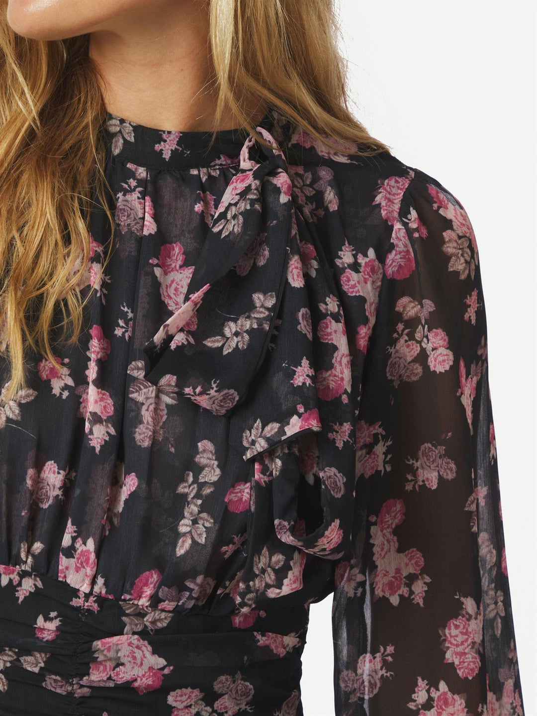 MIO MARIGOLD DRESS  Dark Navy