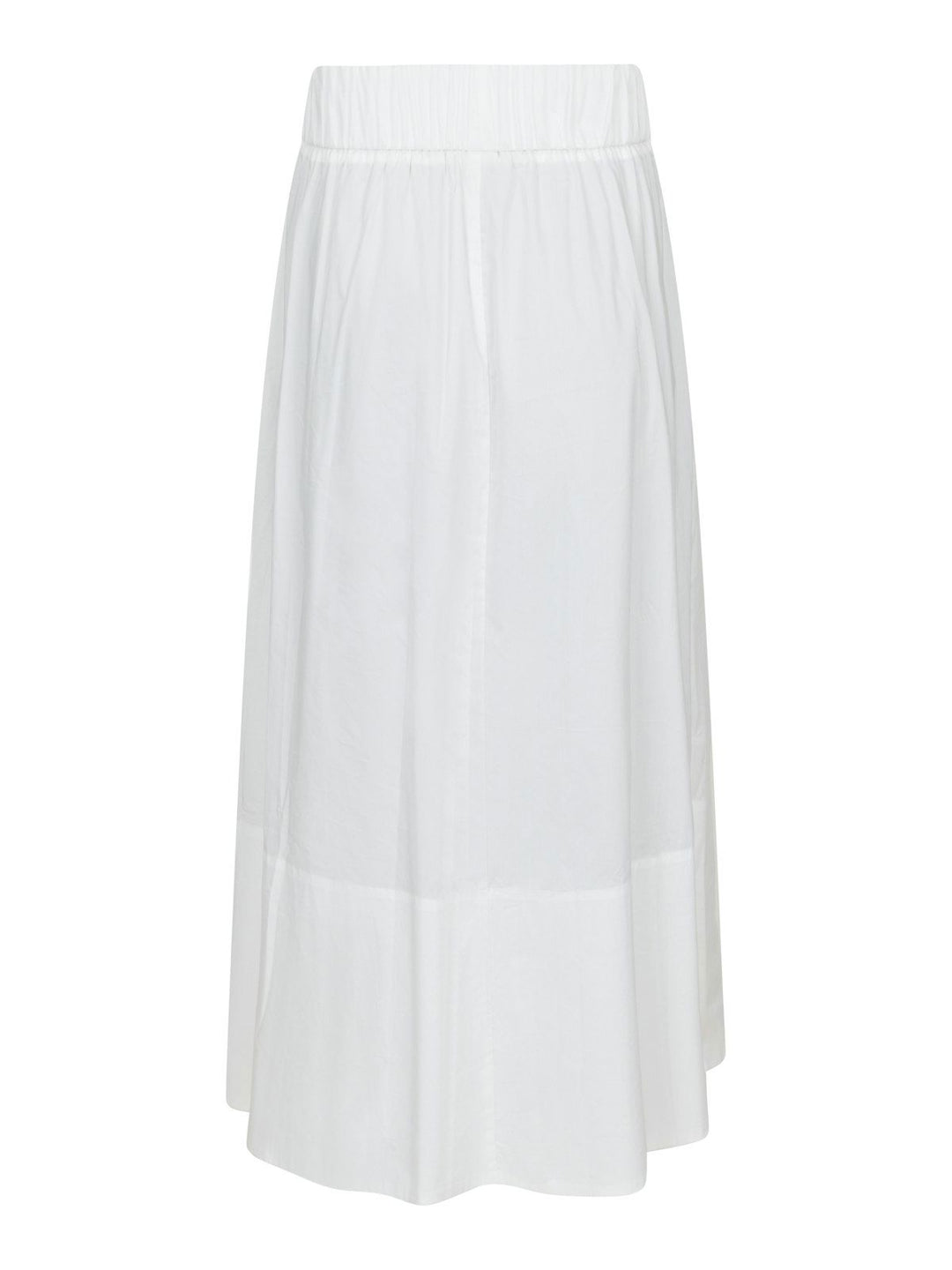 Yara Long Poplin Skirt  White