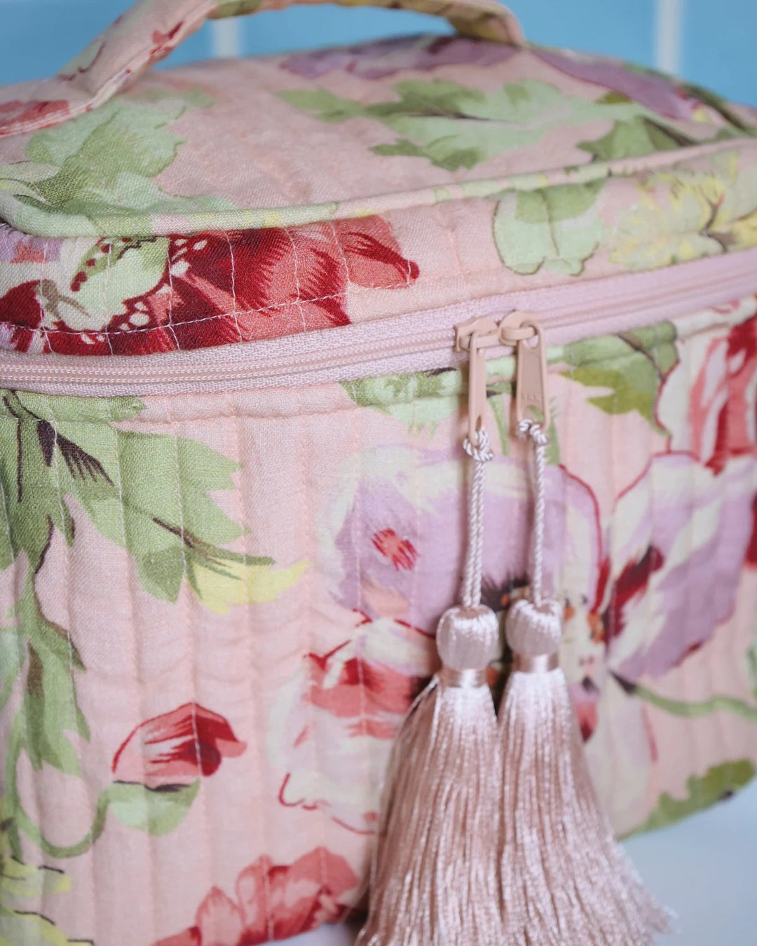 Beauty Bag Linen  Poppy Field