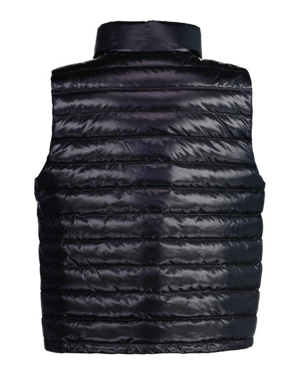 SHINY LIGHT PADDED DOWN VEST  Black