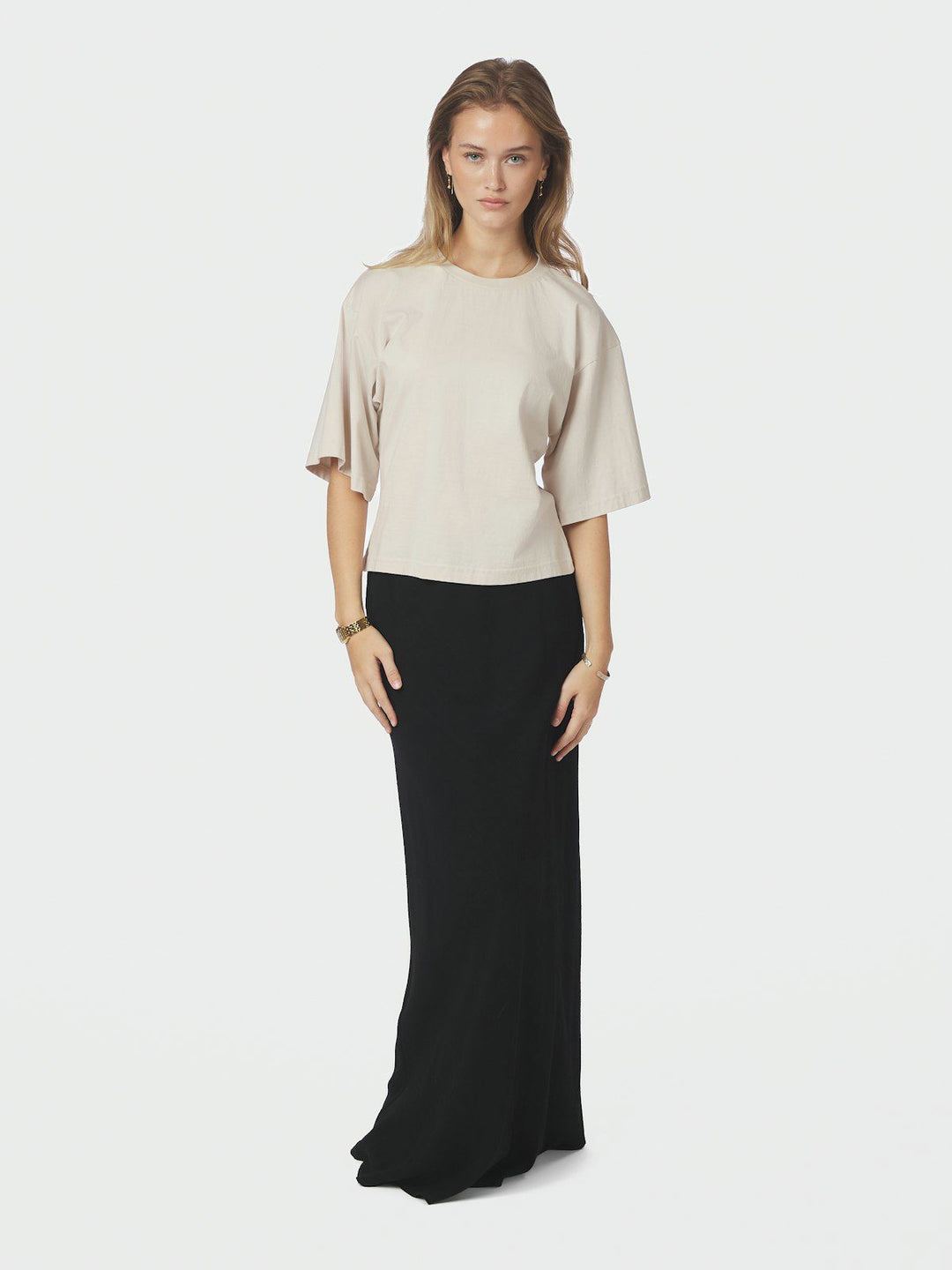 Viso Linen Skirt  Black
