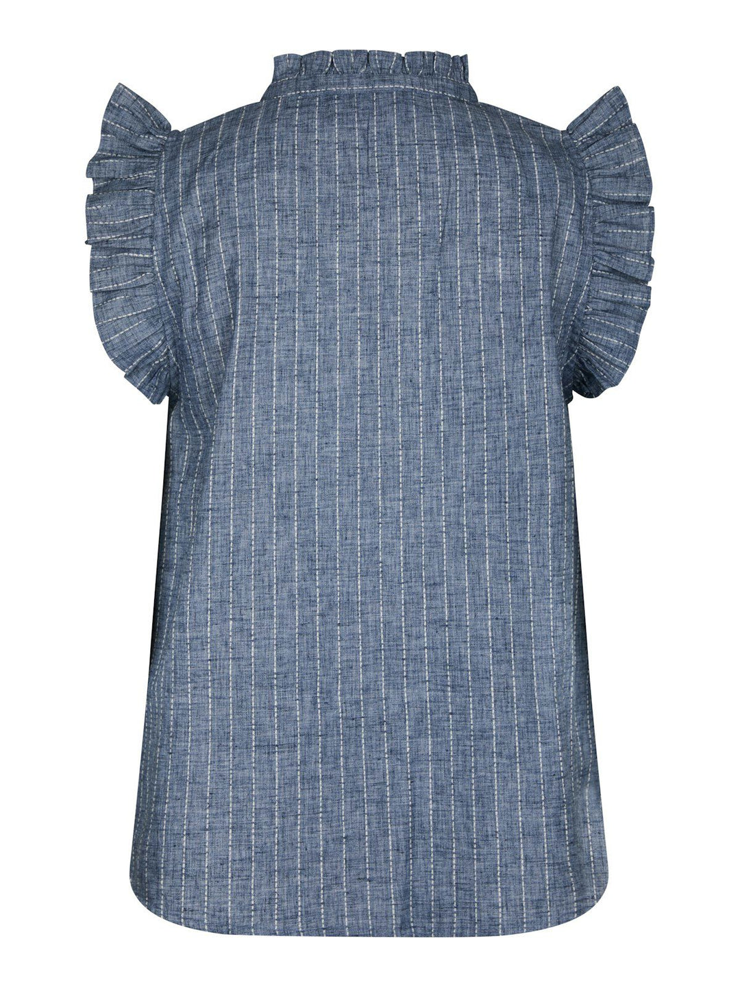 Siona Emb Stripe Top  Blue
