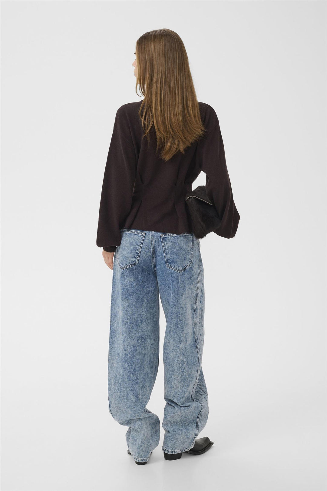 Gzmanzi Waist Pullover  Ganache