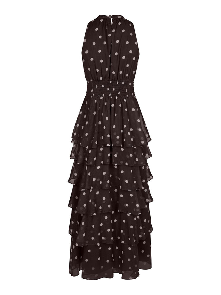 Marli Big Dot Dress  Brown