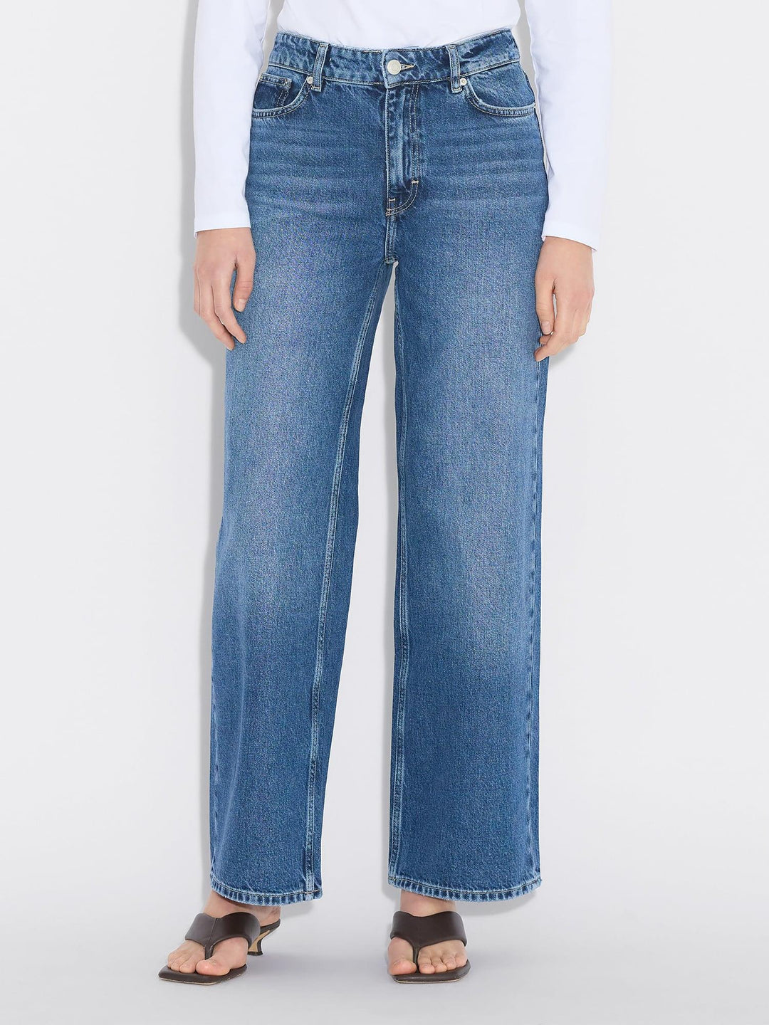 W Wide Jeans  Blue
