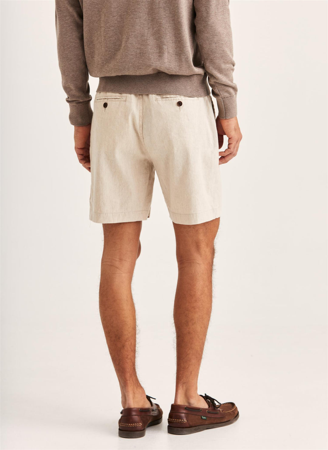 Fenix Linen Shorts  Off White